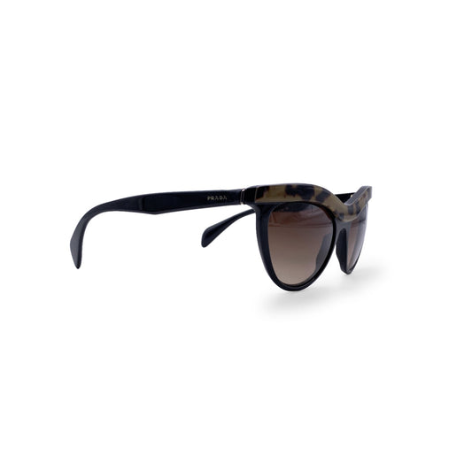 PRADA Black Beige Cat Eye Spr06P Sunglasses 54/19 140Mm