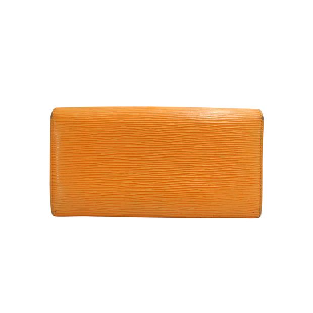 LOUIS VUITTON Orange Epi Wallet