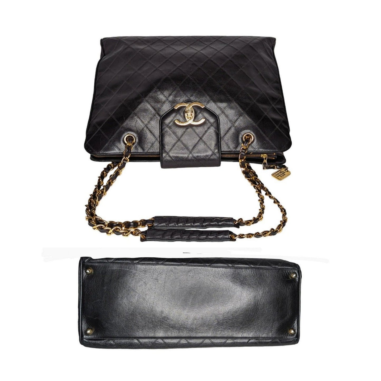 Chanel Vintage Calfskin Stitched XL Supermodel Tote