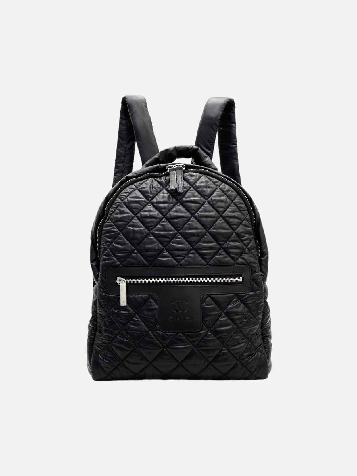CHANEL Coco Cocoon Black Quilted Backpack