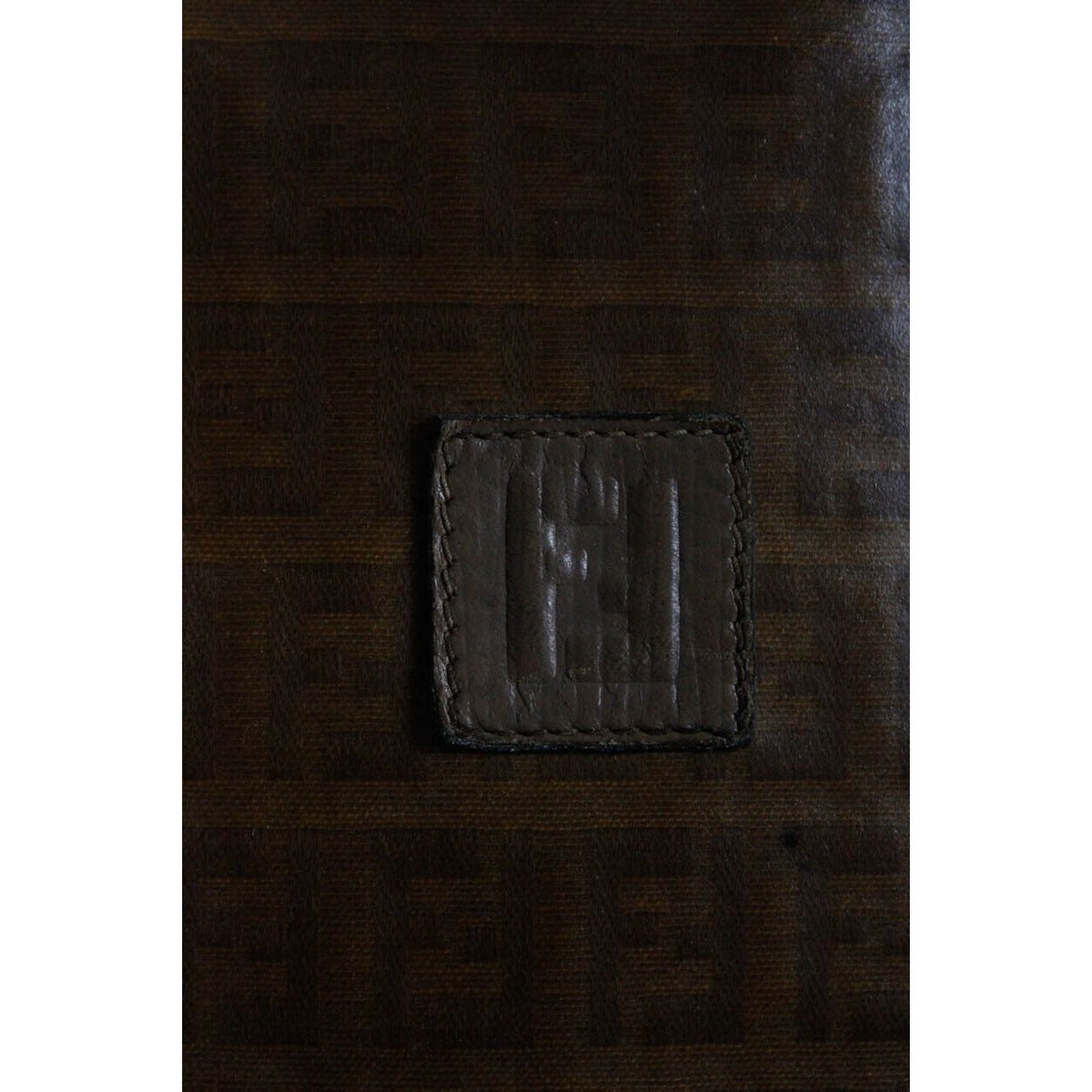 Fendi vintage brown Zucchino print tote