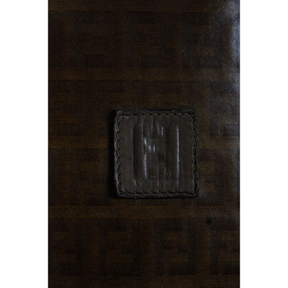 Fendi vintage brown Zucchino print tote