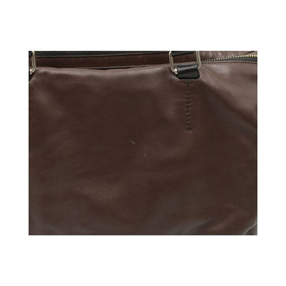 Celine Dark Brown Triple Zip Satchel