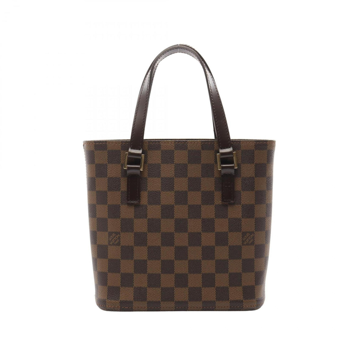 Louis Vuitton  Ebene Coated Canvas Leather Handbag