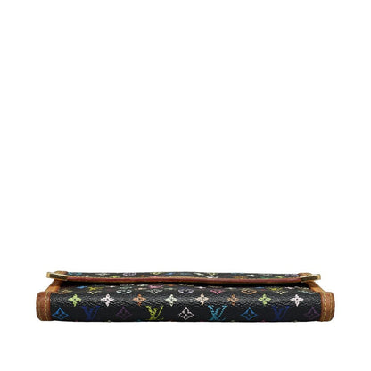 Louis Vuitton Multicolor Port-Trezor International Long Wallet M92658 Noir Black PVC Leather  Louis Vuitton