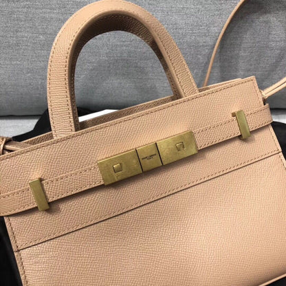 Yves Saint Laurent Manhattan Nano Shopping Bag In Box Beige