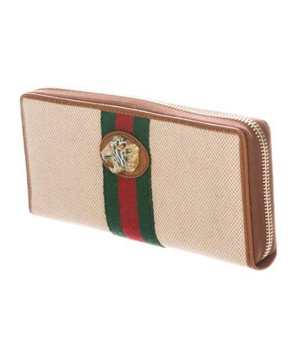 Gucci Rajah Zip Around Wallet Beige Vintage Canvas