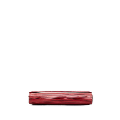 Louis Vuitton Epic Portemonnaie Belle Carthage Three Folded Wallet M6348E Castilian Red Leather  Louis Vuitton