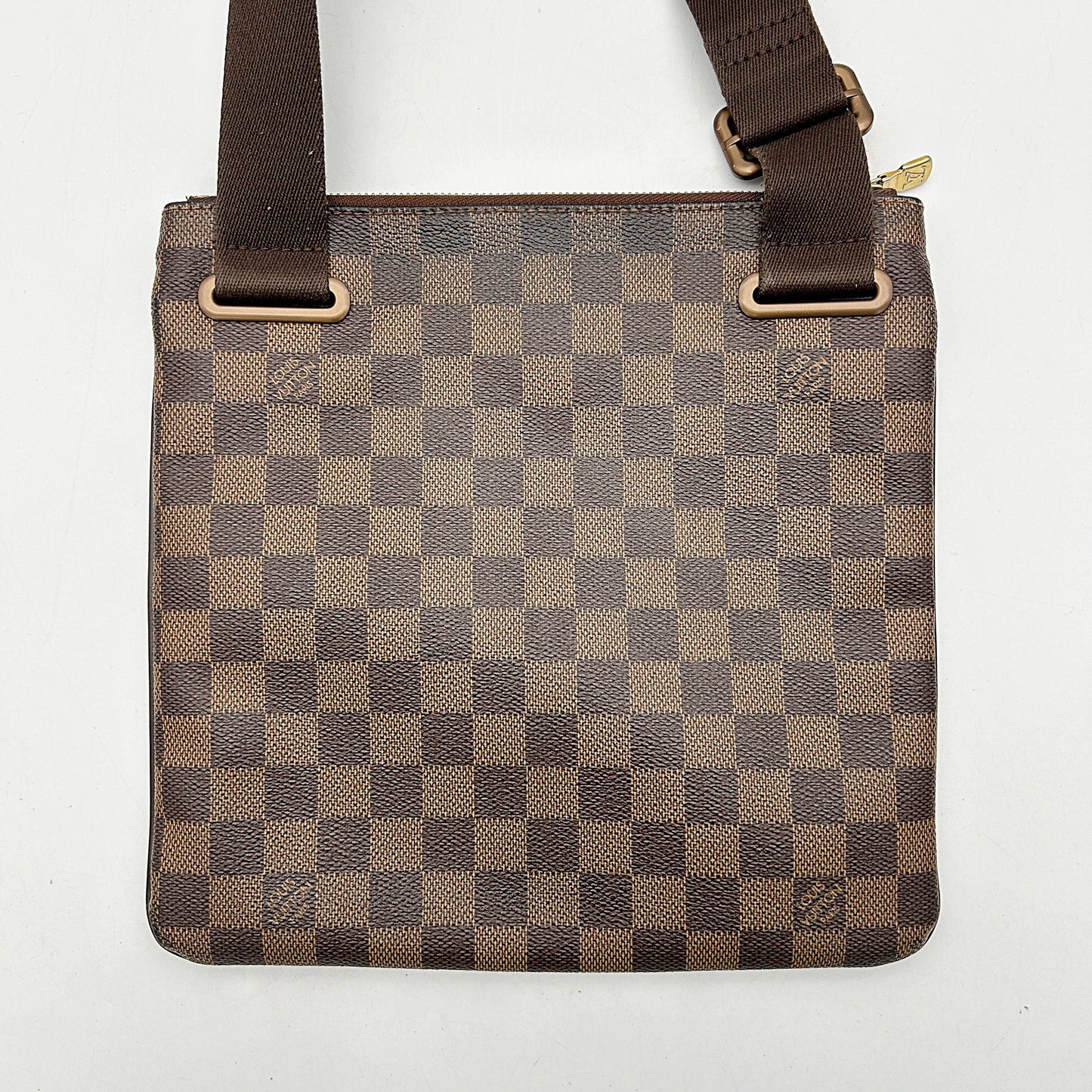 Louis Vuitton | Bags | Louis Vuitton Damier Ebene Brooklyn Pochette Plate Flat Messenger B04206HHVB