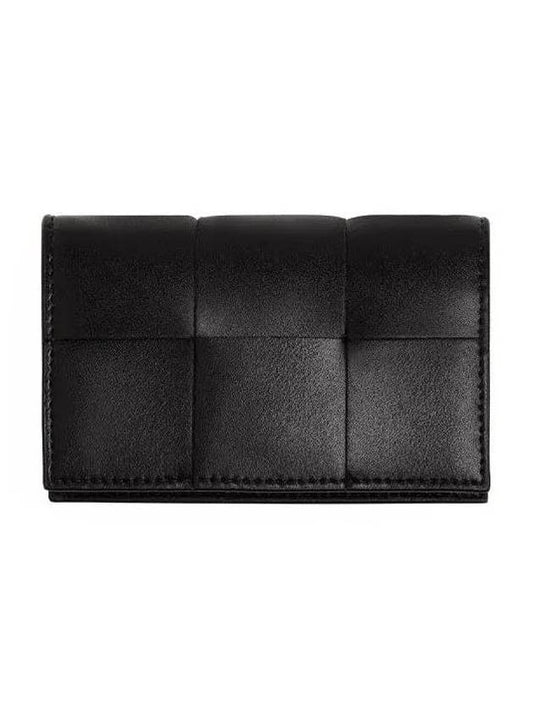 Luxury Bottega Veneta Business Card Wallet Black