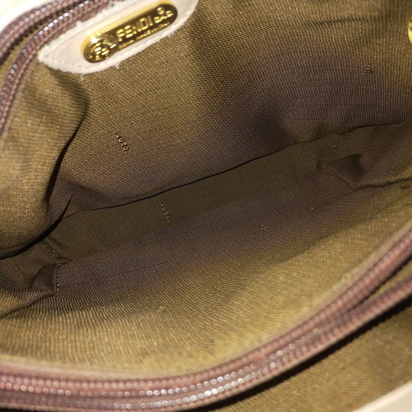Fendi quilted 'pasta' pink lambskin leather satchel w gold metal handles