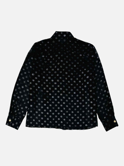 CHANEL 2023 Black Polka Dot Top & Pants Outfit