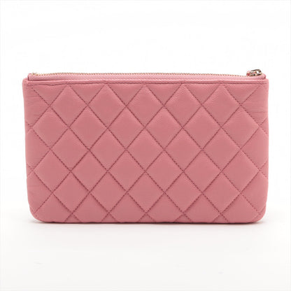 Chanel Matrasse Caviar S Pouch Pink Gold  Random