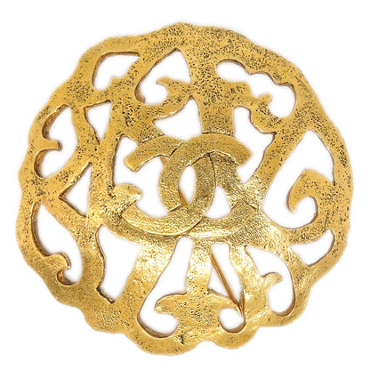 Chanel 1990 Brooch Pin Gold 1204