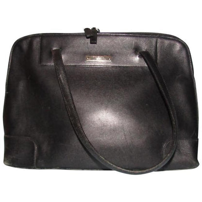 Gucci Vintage Pursesdesigner Purses Black Matte Leather Satchel