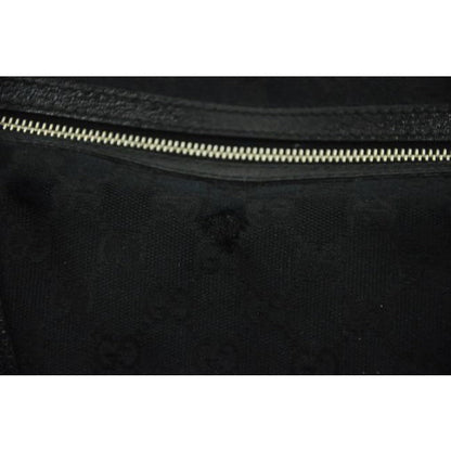 Gucci Webby Pursesdesigner Purses Black Leather And Gg Leather Satchel