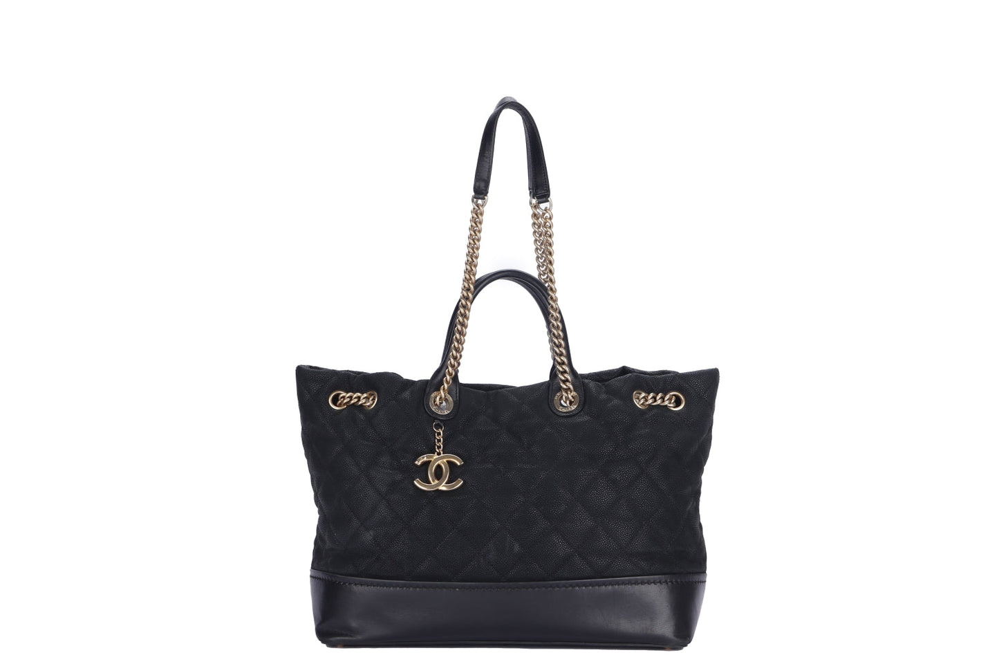 Chanel 2 Way Use Bag, Black Matte, Caviar Leather, Gold Hardware