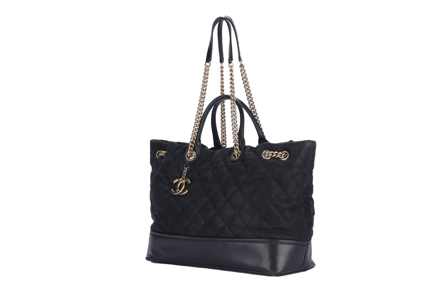 Chanel 2 Way Use Bag, Black Matte, Caviar Leather, Gold Hardware