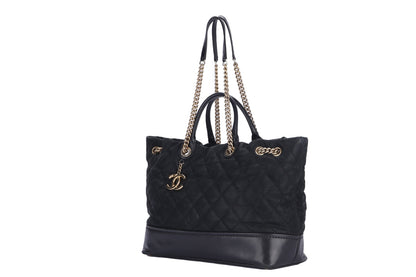 Chanel 2 Way Use Bag, Black Matte, Caviar Leather, Gold Hardware