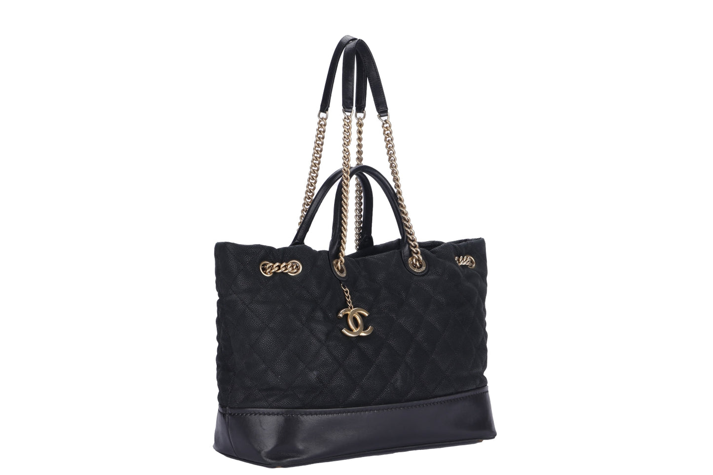 Chanel 2 Way Use Bag, Black Matte, Caviar Leather, Gold Hardware