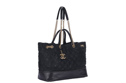 Chanel 2 Way Use Bag, Black Matte, Caviar Leather, Gold Hardware
