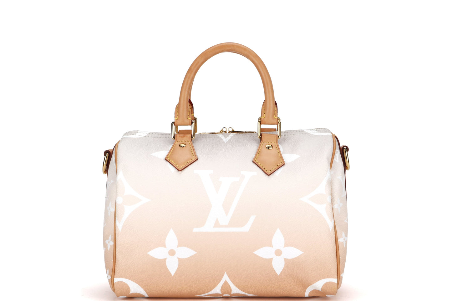 LOUIS VUITTON SPEEDY BANDOULIERE 25 (M45722) MONOGRAM GIANT GRADIENT, WITH STRAP, CHARM, LOCK, KEYS & DUST COVER