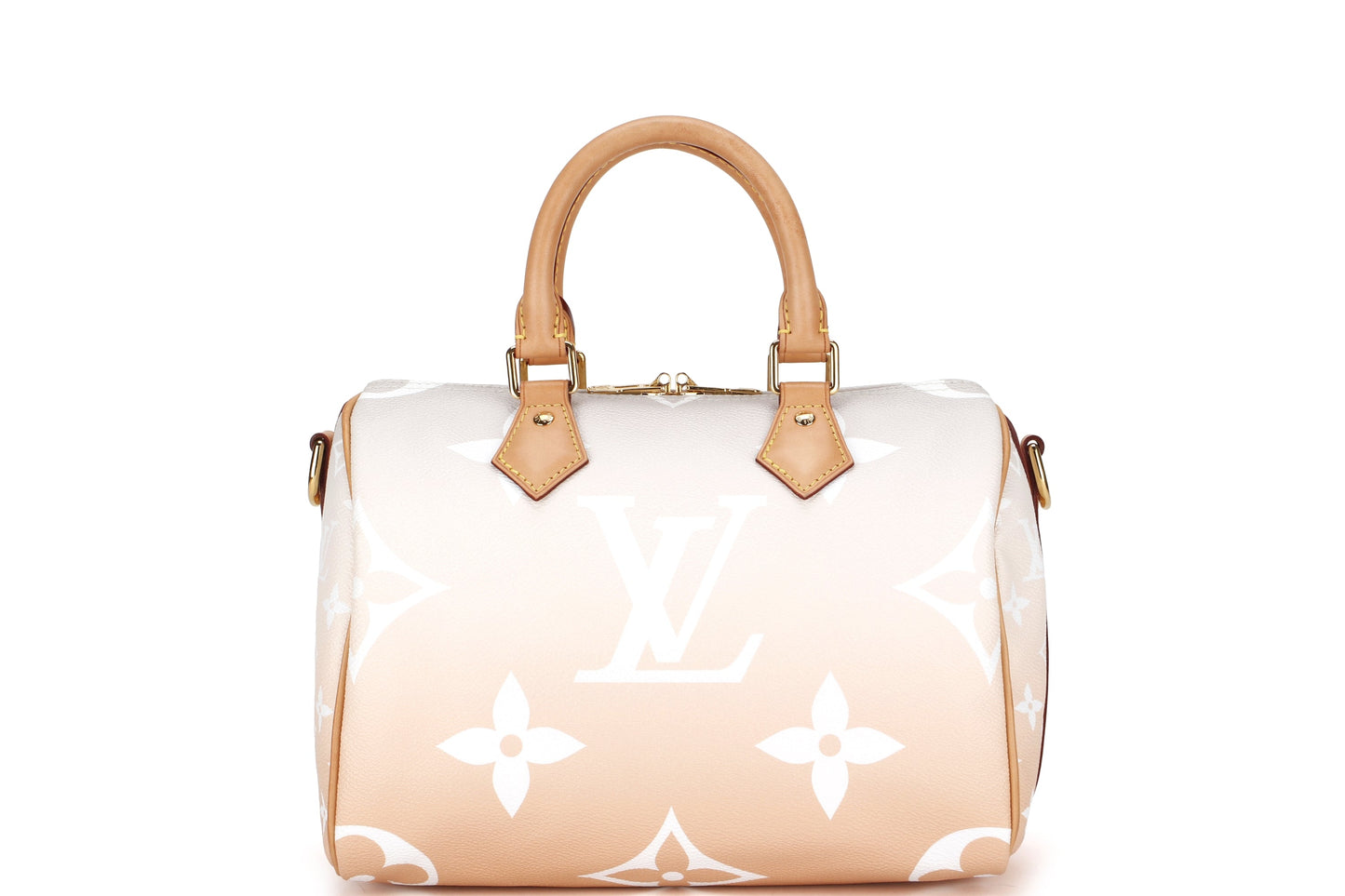 LOUIS VUITTON SPEEDY BANDOULIERE 25 (M45722) MONOGRAM GIANT GRADIENT, WITH STRAP, CHARM, LOCK, KEYS & DUST COVER