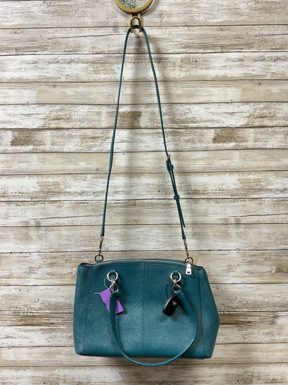Handbag Designer By Coach In Teal, Size:Medium