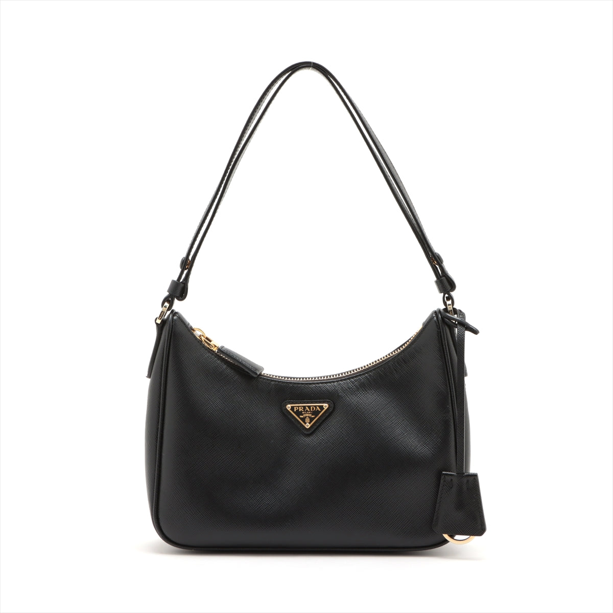 Prada Black Saffiano Leather Re-Edition Mini Bag [Clearance Sale]