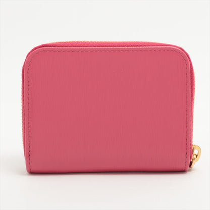 Prada Peony Pink Saffiano Leather Coin Purse [Clearance Sale]