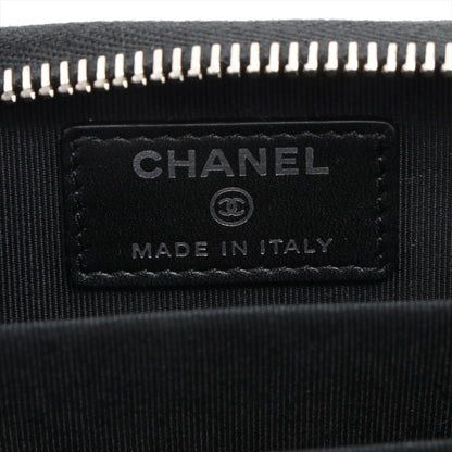 Chanel Nuback Caviar Coin Case Black