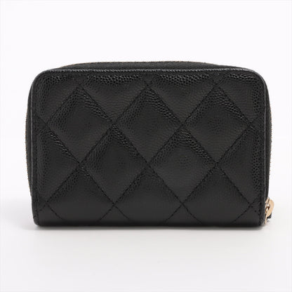 ITEM 16 - Chanel large CC Zip Compact Wallet Caviar Black (Microchip)