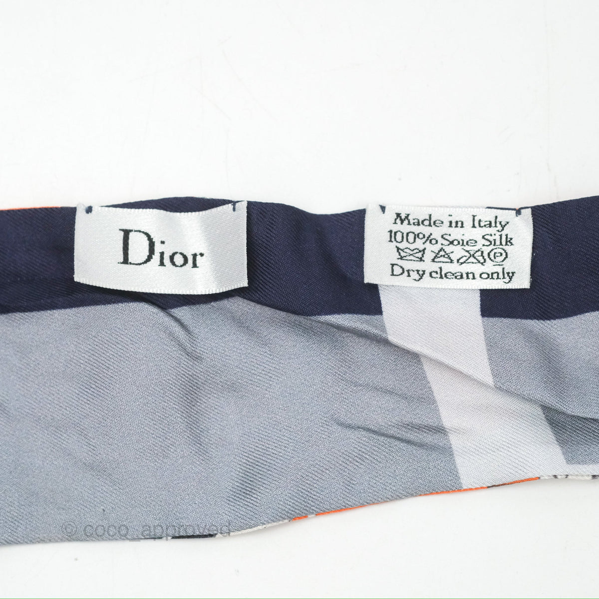 Dior ABCDior Silk Mitzah Scarf Letter S