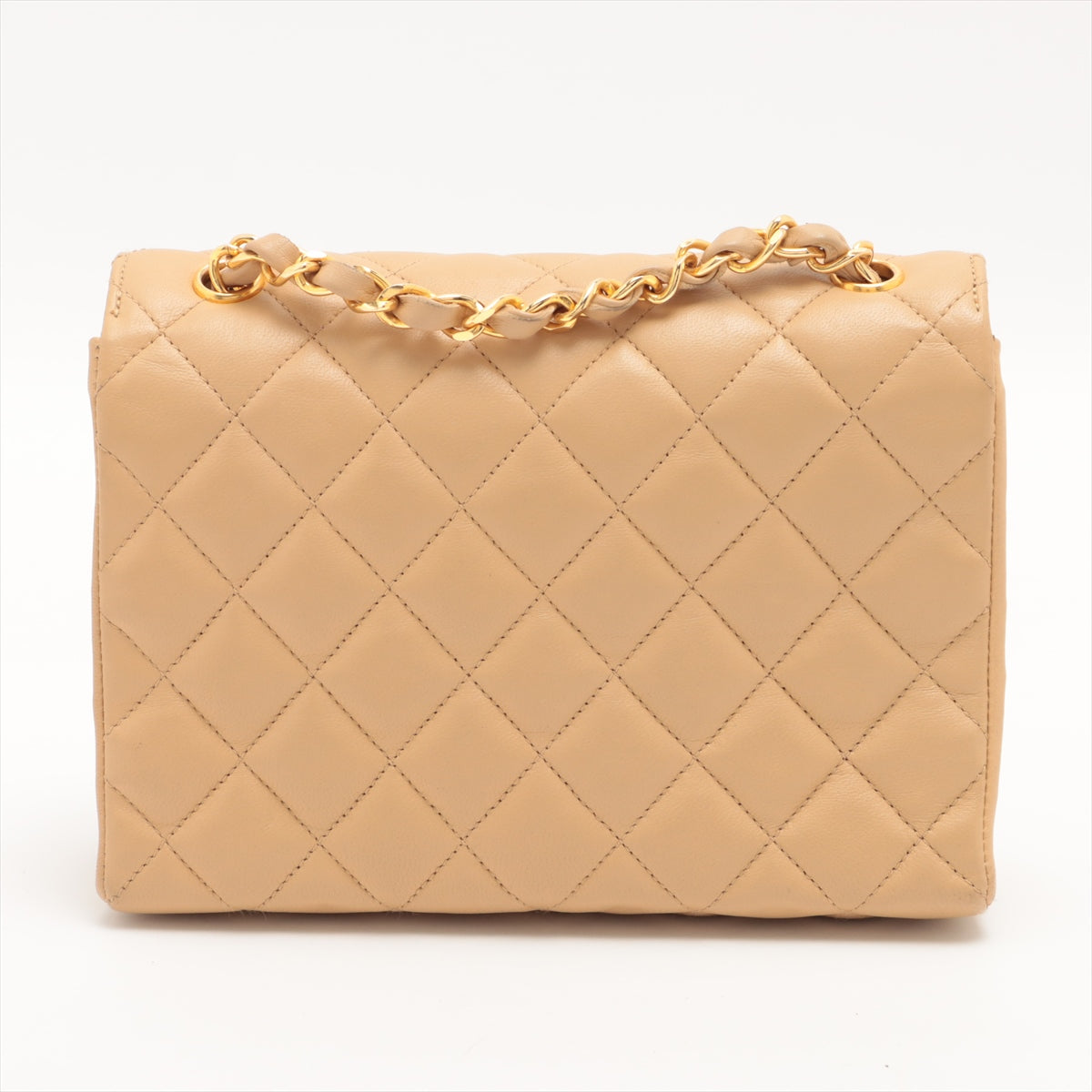 ITEM 15 - Chanel Vintage Mini CC Beige Single Flap Bag