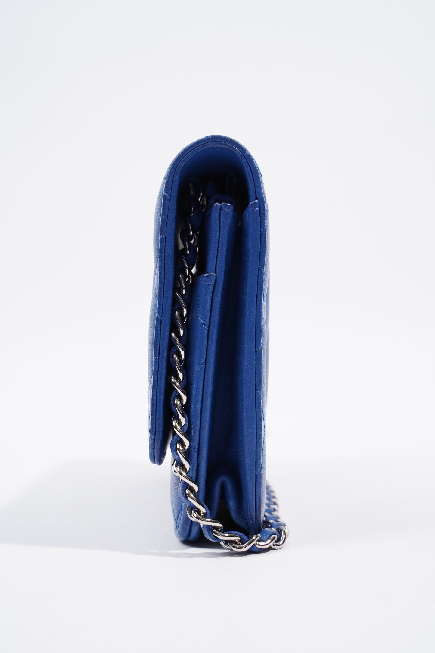 Chanel Wallet on Chain Blue Calfskin Leather