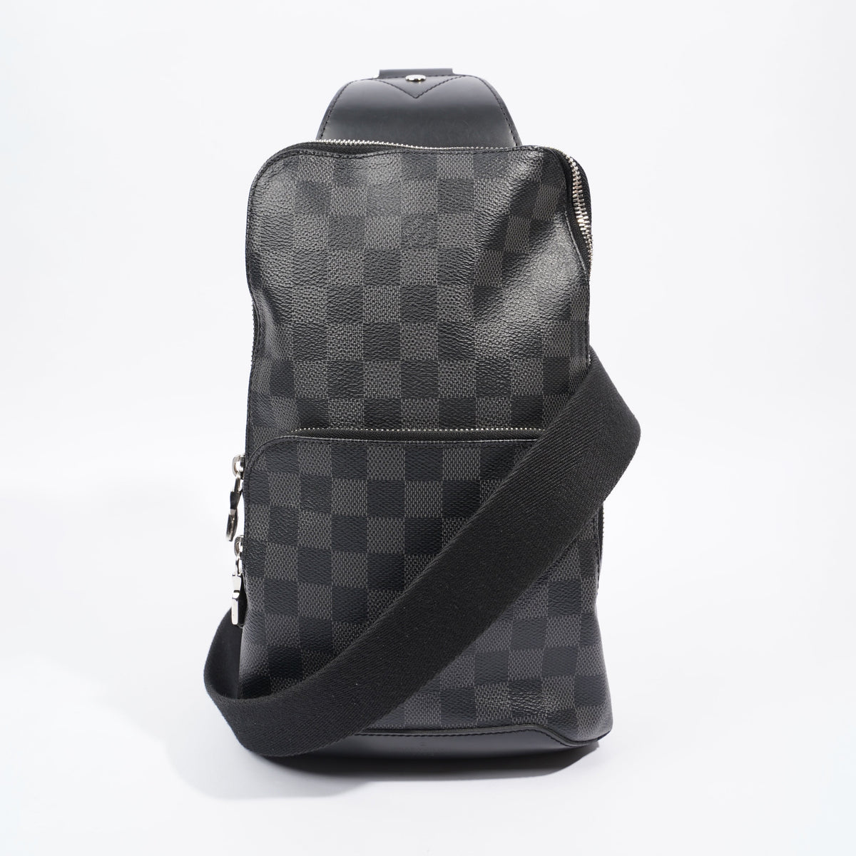Louis Vuitton Avenue Sling Bag Damier Graphite / Black Coated Canvas