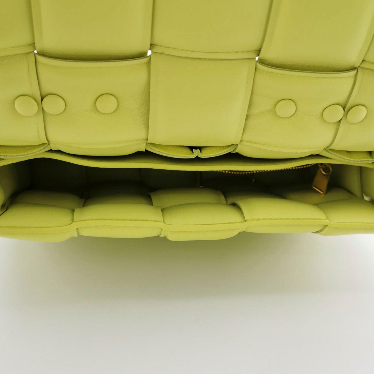 Bottega Veneta Chain Cassete Lime Yellow Crossbody Bag