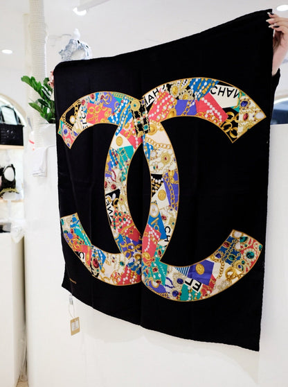 Chanel vintage silk scarf