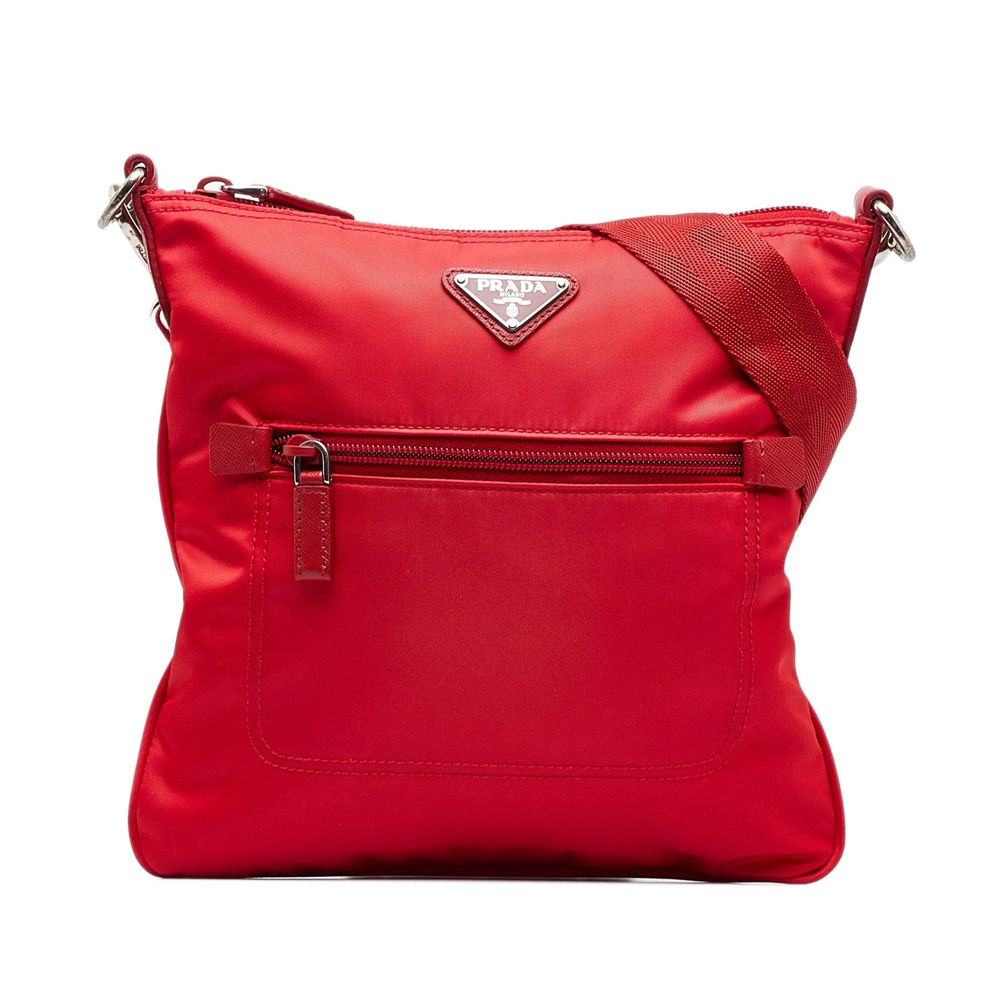 Prada Tessuto Red Nylon Canvas