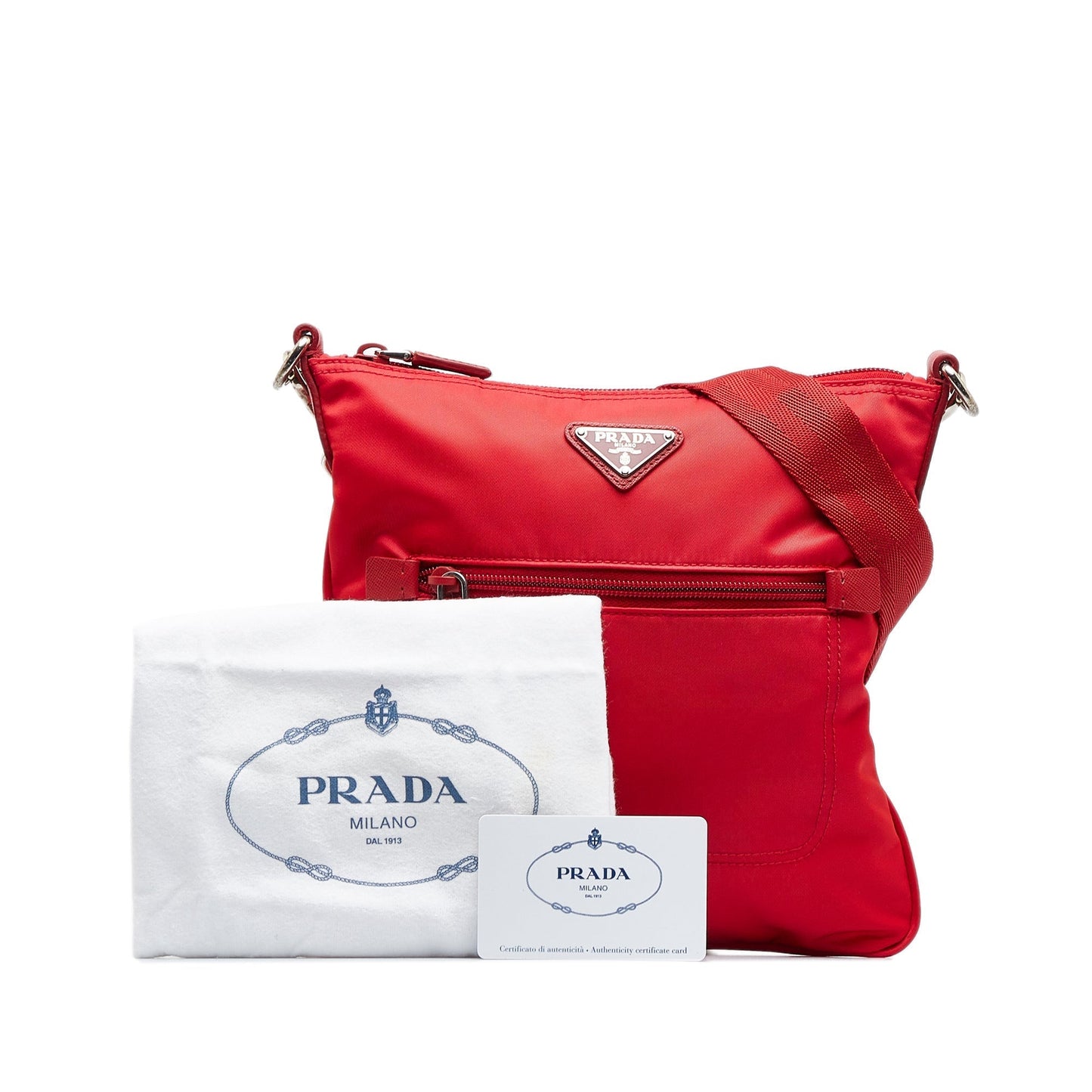 Prada Tessuto Red Nylon Canvas