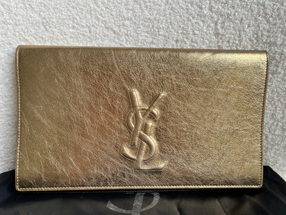 Yves Saint Laurent (YSL) Gold Belle de Jour Clutch