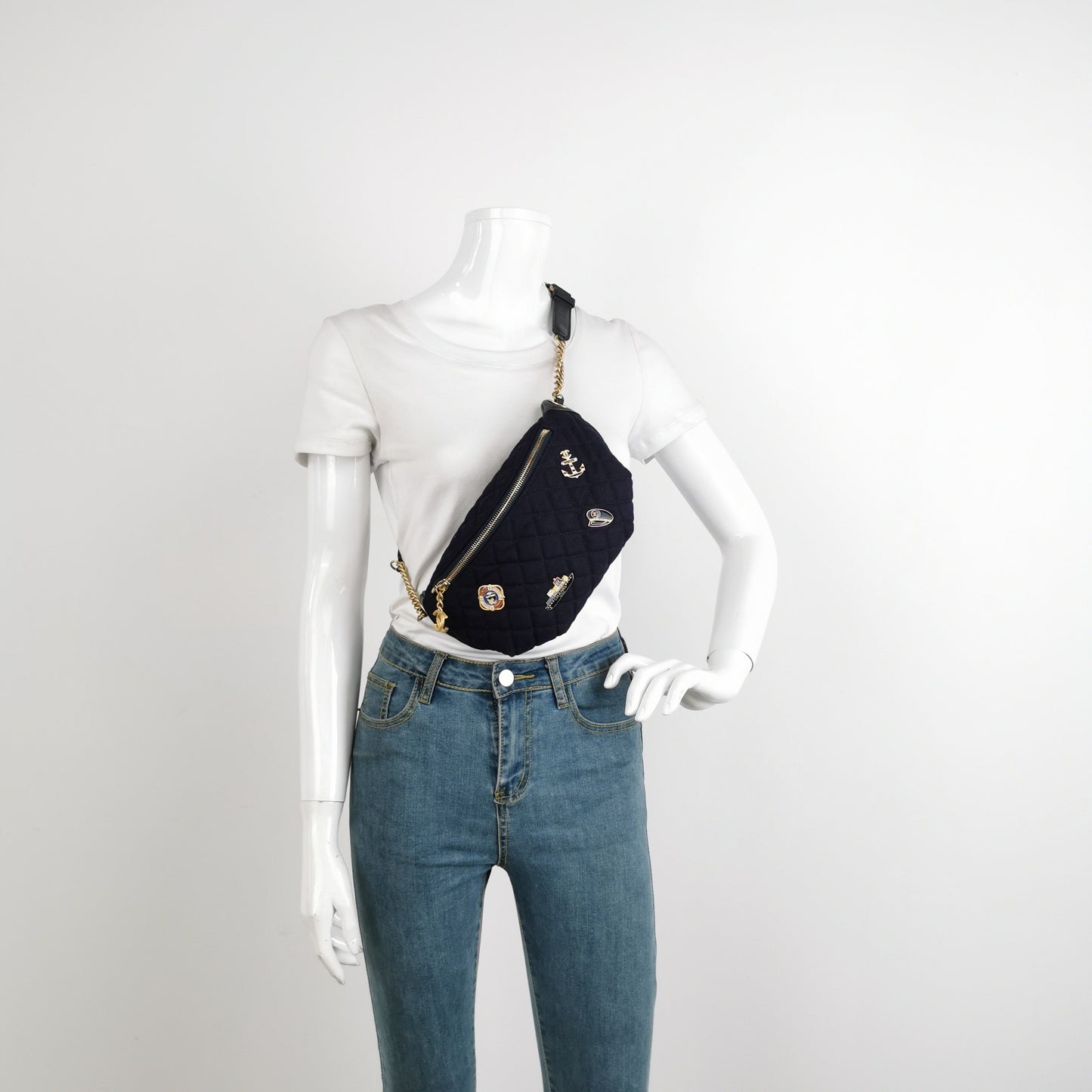 Chanel Belt Bag Métiers d'Art Paris-Hamburg 2018 Wool Nautical Charms