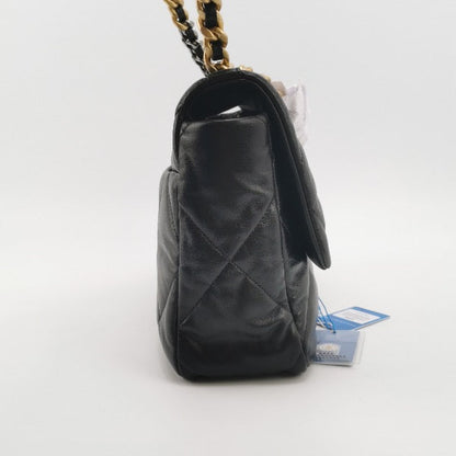Chanel 19 Bag Small Black Lambskin Leather Crossbody Bag, 2020-2021