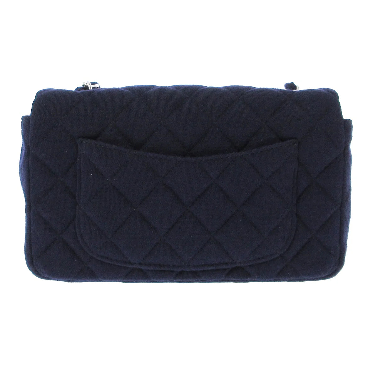 Chanel Mini Classic Jersey Blue bag