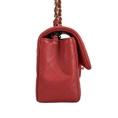 Chanel mini red classic bag