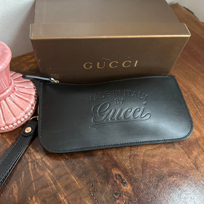 The Junco Wristlet - Orvis bags Gucci Leather in Black