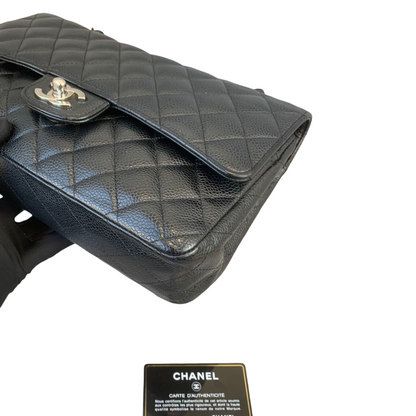 Classic Flap Caviar Medium Black SHW