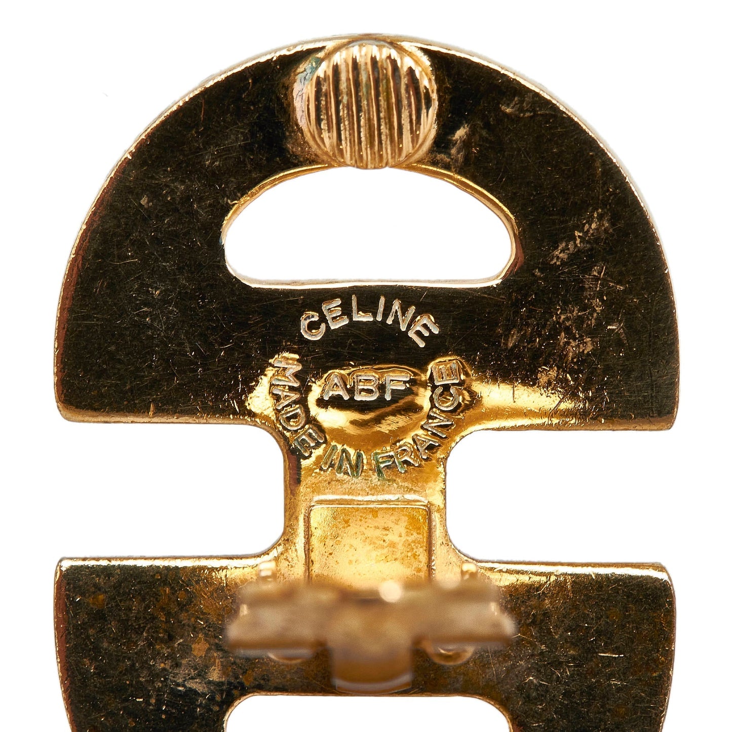 Celine Gold-Tone Clip On Earrings Costume Earrings