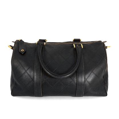 Chanel Black Leather Vintage Speedy Bag