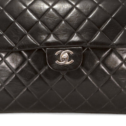 Chanel Black Lambskin Classic Flap Backpack